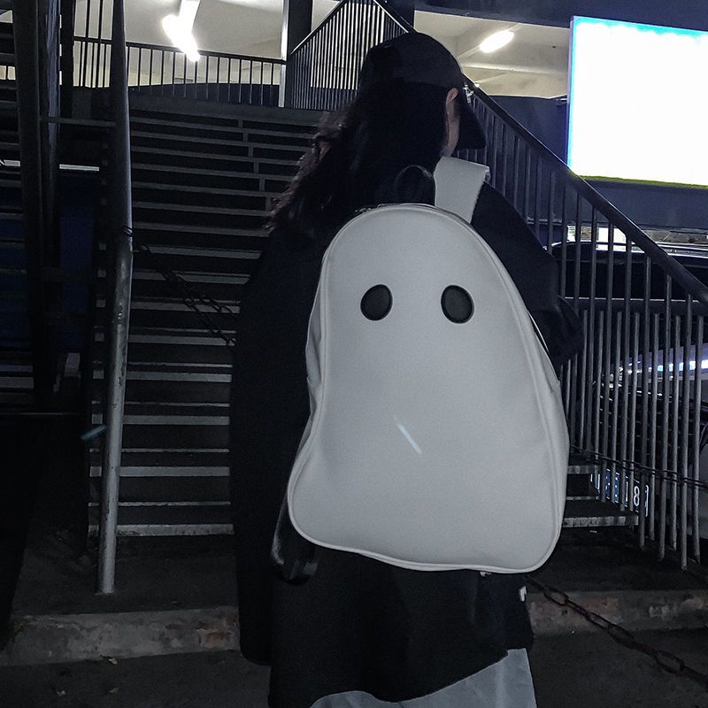 Niche ugly cute schoolbag original large-capacity travel bag student personality computer backpack ghost kid backpack