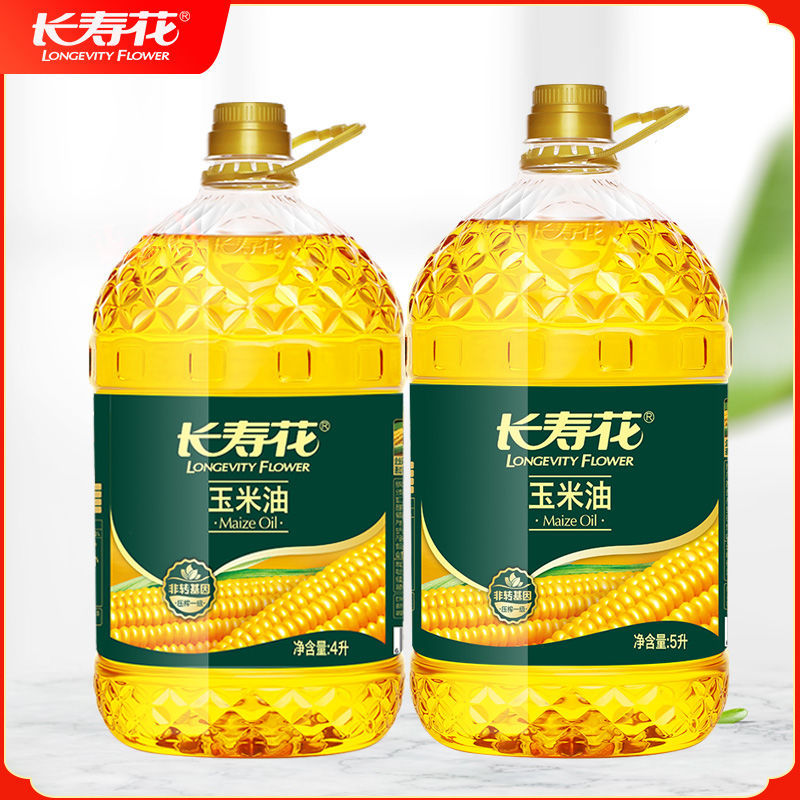 165693-长寿花4L,5L大瓶非转基因纯正玉米油物理压榨健家庭康食用植物油-详情图