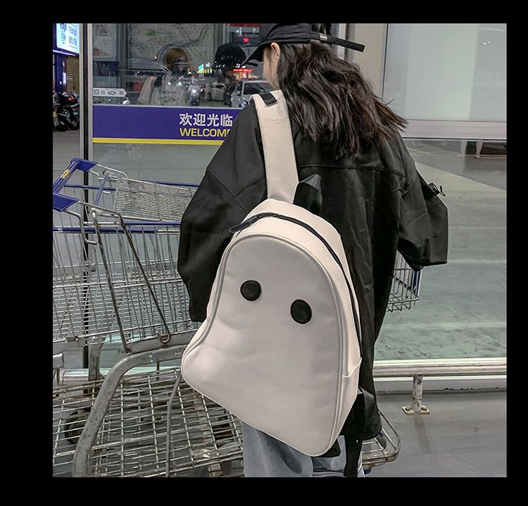 小众丑萌书包原创大容量旅行包学生个性电脑背包幽灵小鬼双肩包