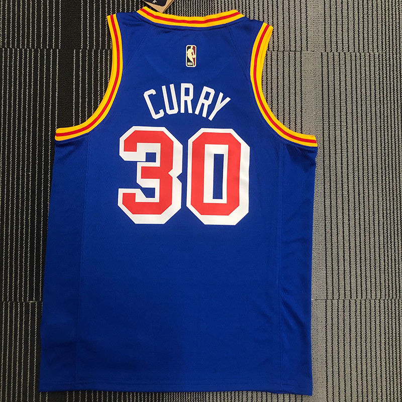 nba球衣75周年勇士队篮球服库里30号维金斯汤普森11号热【2月22日发完