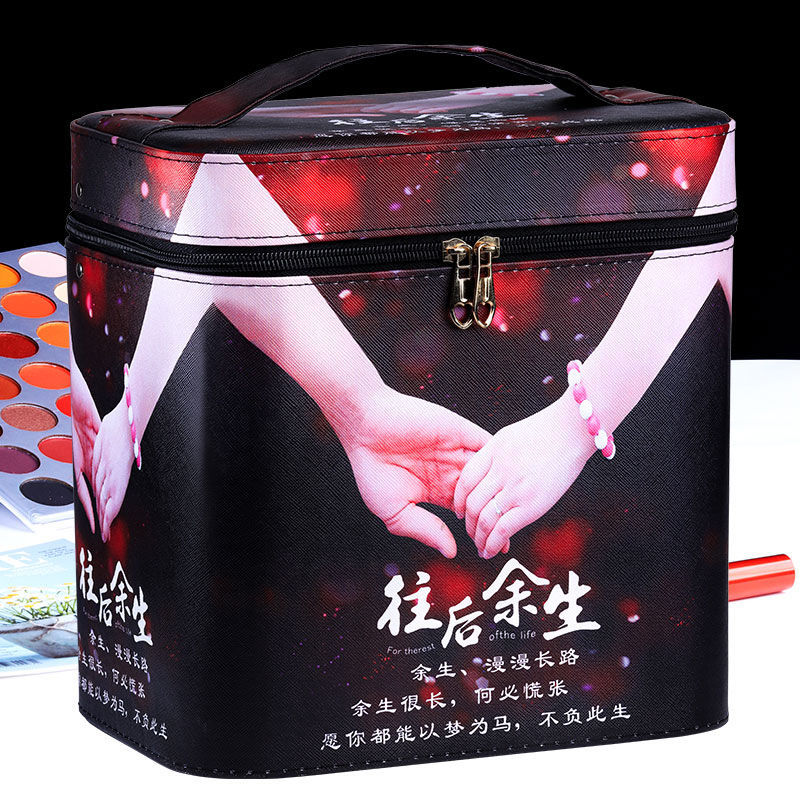 75869-新款超火网红大容量化妆品收纳盒箱学生桌面化妆包收纳包小便携式-详情图