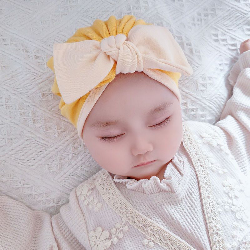 婴儿帽子春秋薄款婴幼儿女宝宝可爱超萌网红印度帽新生儿胎帽冬季