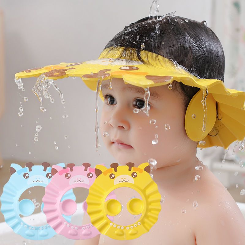 儿童洗头帽宝宝洗发帽护耳女童婴儿洗澡帽子小孩防水浴帽洗头神器