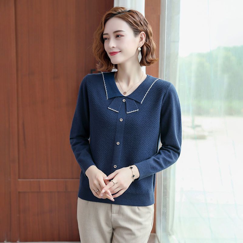 早秋新款上衣女装长袖2021年秋装针织衫短款毛衣女春秋薄款打底衫