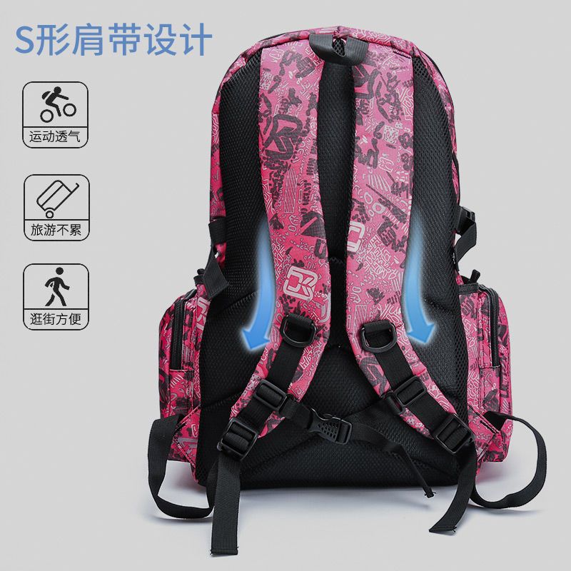 Travel backpack women's backpack super large capacity travel outdoor hiking mountaineering bag high school junior high school student school bag