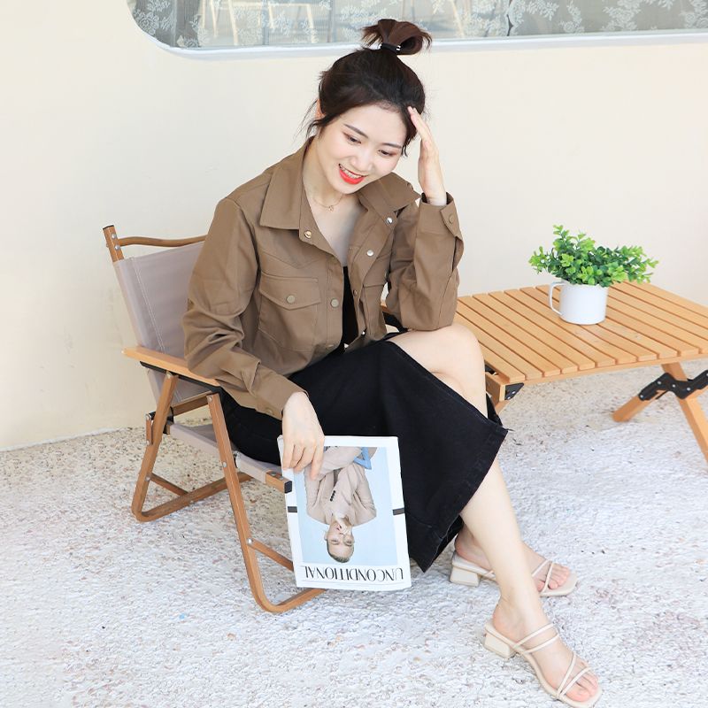 Summer work coat women's Korean loose short top women's small temperament versatile casual thin jacket women