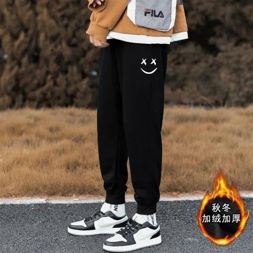Spring high street men's sports pants Korean style trendy loose casual trousers all-match gray 1/2 pieces of trousers and leggings
