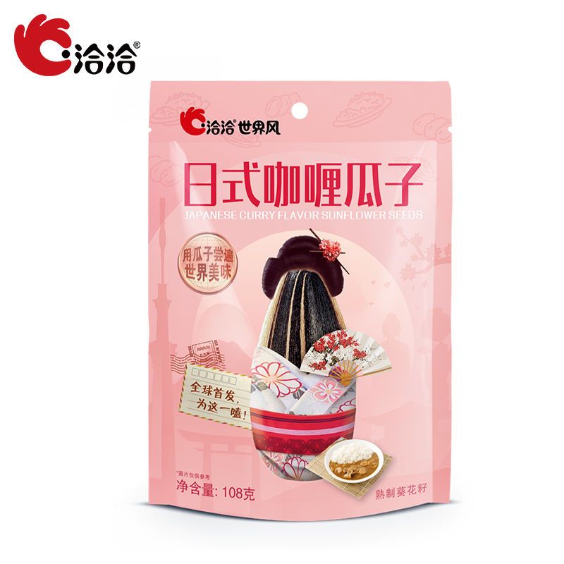 106430-【新口味】洽洽瓜子108g日式咖喱泰式椰芒恰恰瓜子葵花籽休闲零食-详情图