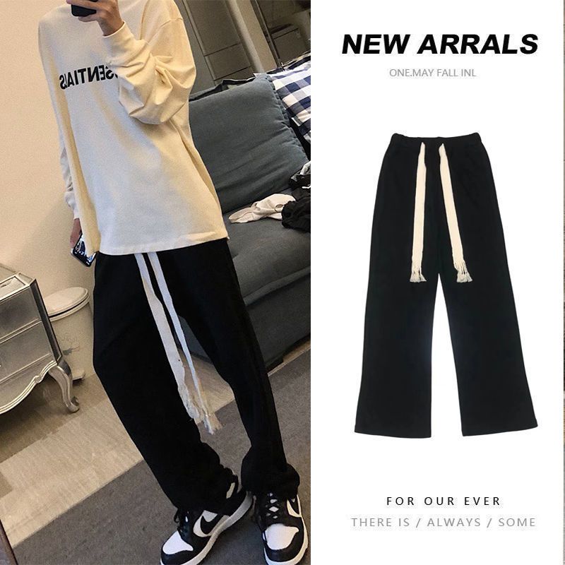 Ins trendy brand boys sports pants spring and autumn new trend loose all-match straight national tide casual long pants