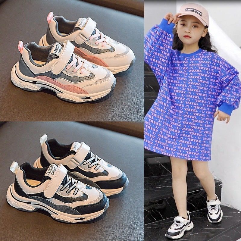 88746-回力儿童鞋子女童老爹鞋春秋新款女孩网鞋百搭软底儿童运动鞋男鞋-详情图