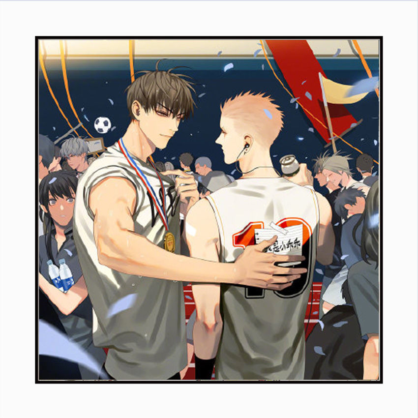 19天数字油画diy展正希见一贺天莫关山漫画男生手绘涂色画画装饰