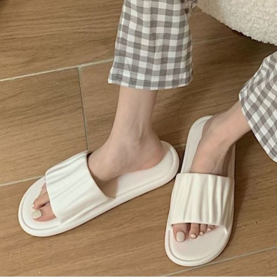 Slipper girl Xia Ju household fashion trend soft bottom excrement feeling bath bathroom anti slip odor indoor cool slipper girl