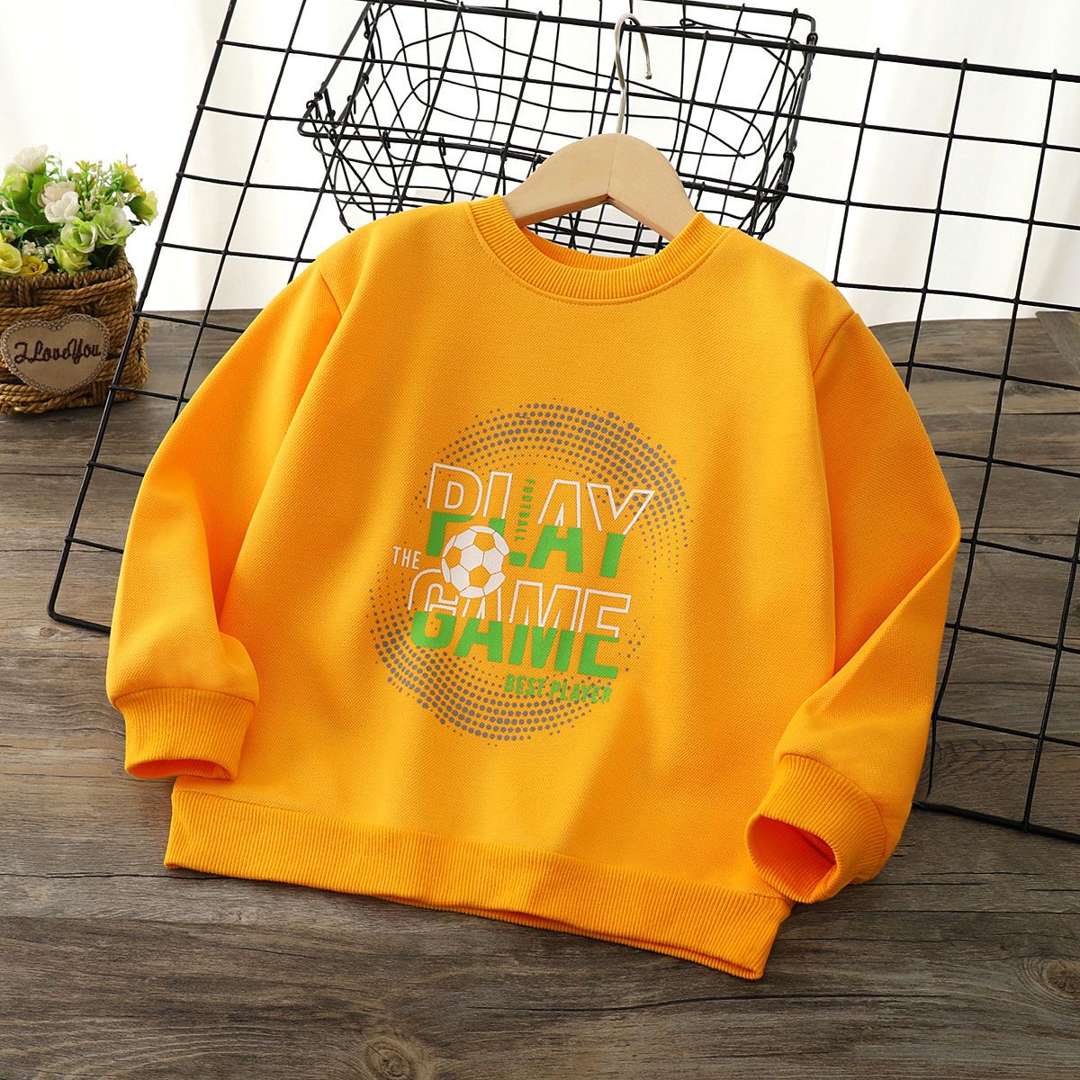 Boys and girls autumn sweater pullover long-sleeved new children's Korean version of fashion tops in the big children's foreign style children's clothing