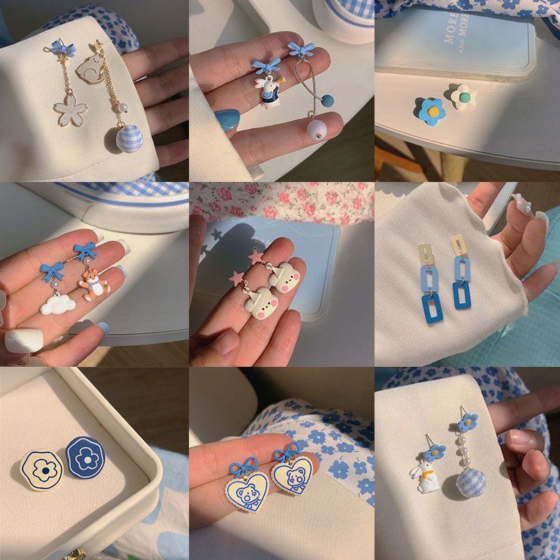 Super fairy popular earrings, fashionable, simple and versatile earrings and earrings for women, Korean version 2023 new personalized girls' earrings