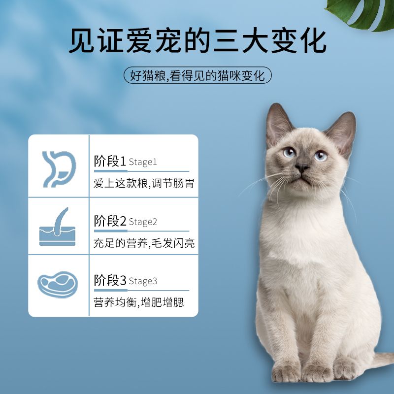 芙美拉英短蓝猫专用猫粮1斤10斤成猫幼猫粮英短增肥亮毛发腮天然