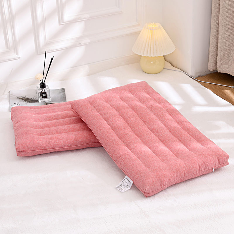 全棉成人低枕纯色枕头学生枕头芯保健颈椎专用枕芯定型枕可水洗