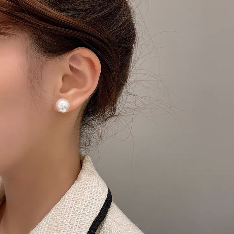 珍珠耳环女2022年新款耳钉冷淡风气质高级感耳饰ins风高颜值耳坠