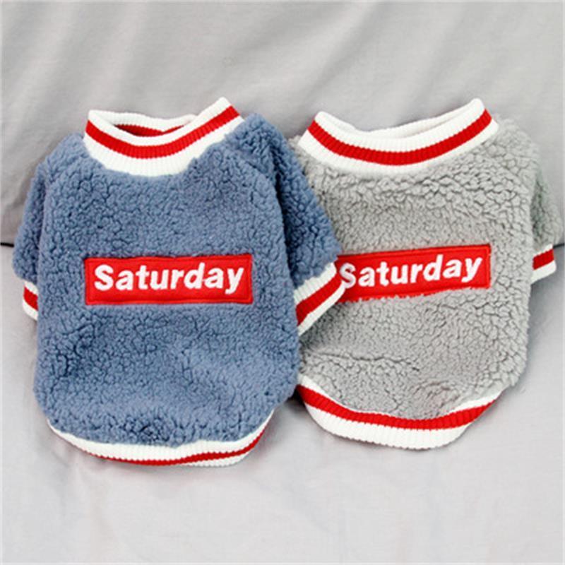 Pet clothes dog cat clothes small dog thickened teddy bichon bomei autumn and winter warm fleece sweater