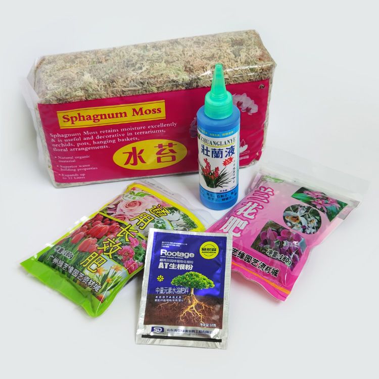 干水苔蝴蝶兰花卉石斛多肉捕蝇食虫植物猪笼草茅蒿菜种植土泥炭藓 时光田园