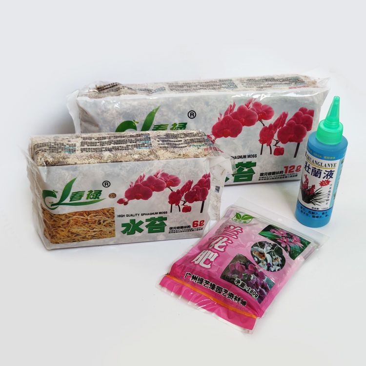 干水苔蝴蝶兰花卉石斛多肉捕蝇食虫植物猪笼草茅蒿菜种植土泥炭藓 时光田园