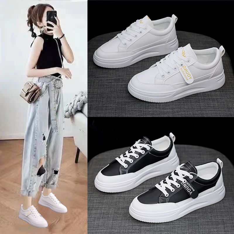 Autumn small white shoes women's shoes  new thick soled spring and autumn sports shoes versatile autumn casual popular shoes