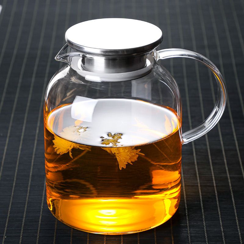 耐热玻璃水壶大容量凉水壶套装耐高温高硼硅玻璃材质泡茶壶冷水壶