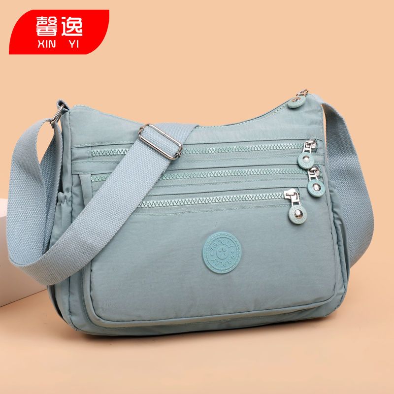 新品多层女包斜挎包单肩尼龙背包夏帆布牛津布包中年女士大容量妈