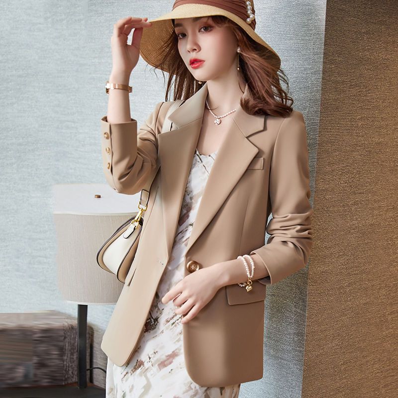 Suit jacket women's spring and autumn  new Korean version loose fried street small man high-level casual suit jacket