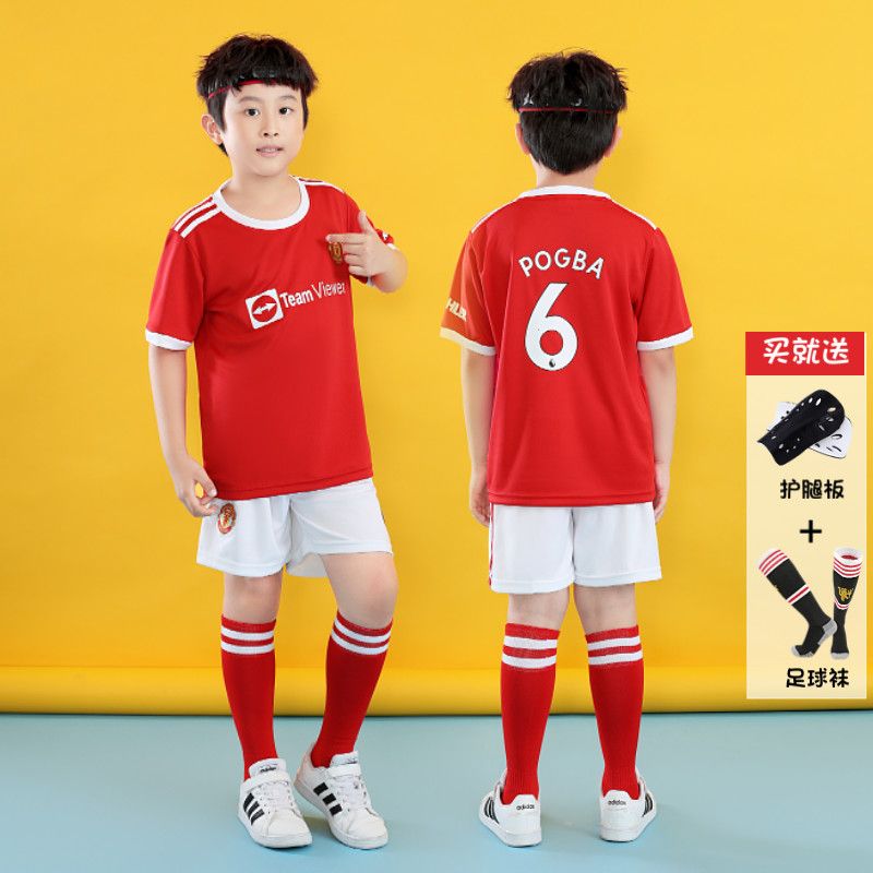 儿童足球服套装男女童中小学生球衣夏季短袖速干衣球服表演服定制