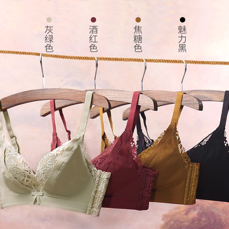 88875-芬腾内衣女无钢圈收副乳防下垂上托小胸聚拢文胸调整型女士胸罩-详情图