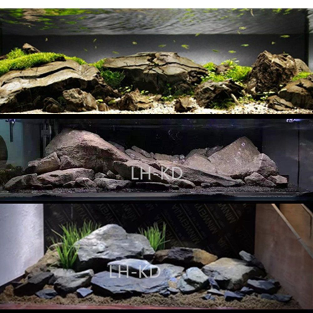 青龙石南美原生缸造景套餐刘公子水族造景石三湖慈鲷鹅卵石山谷石