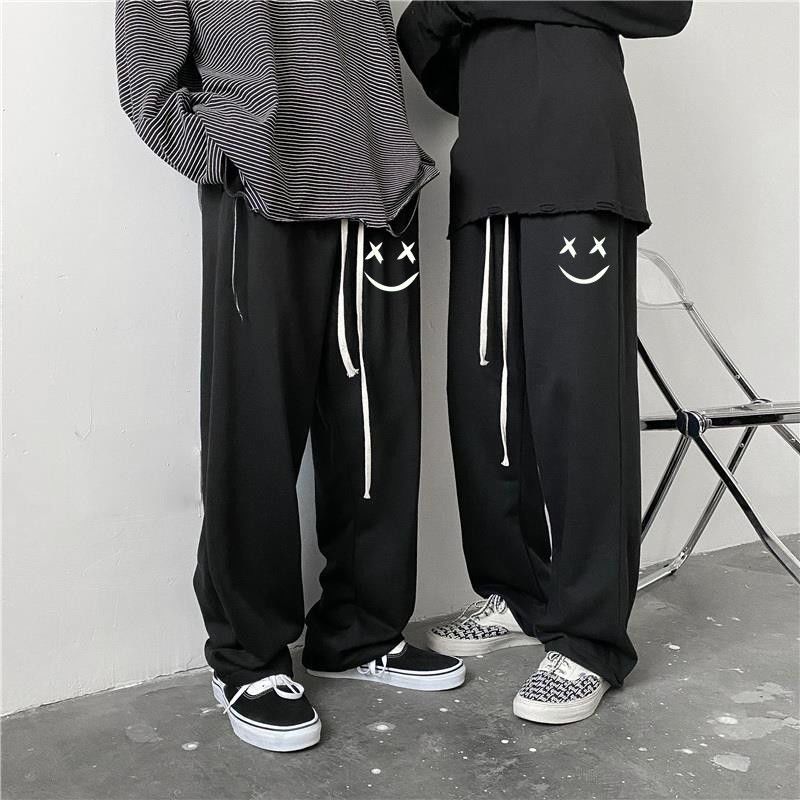 Autumn Casual Pants Men's Pants 1/2 New Sports Pants Korean Style Trendy Loose Falling Straight Leg Mopping Trousers