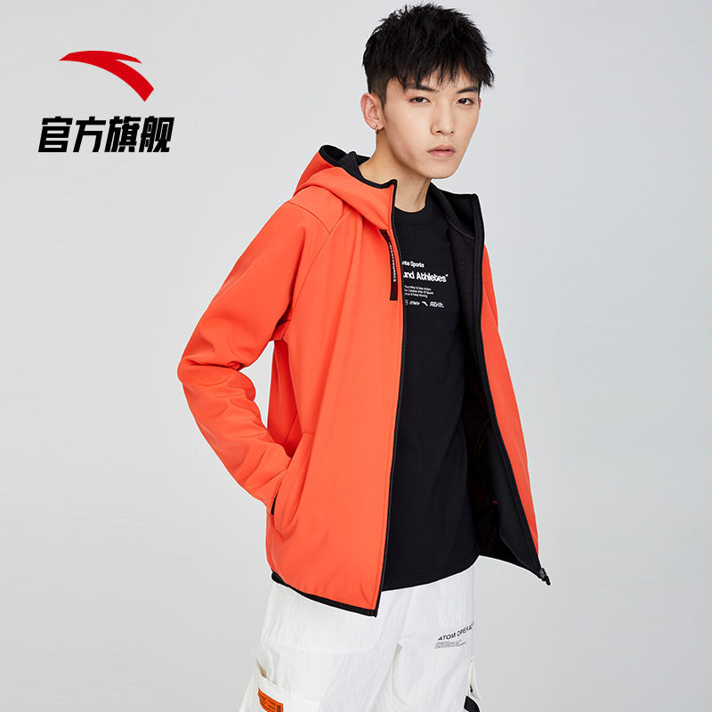 105866-安踏运动外套男士201秋冬加绒冲锋衣休闲连帽保暖夹克梭织防风衣-详情图