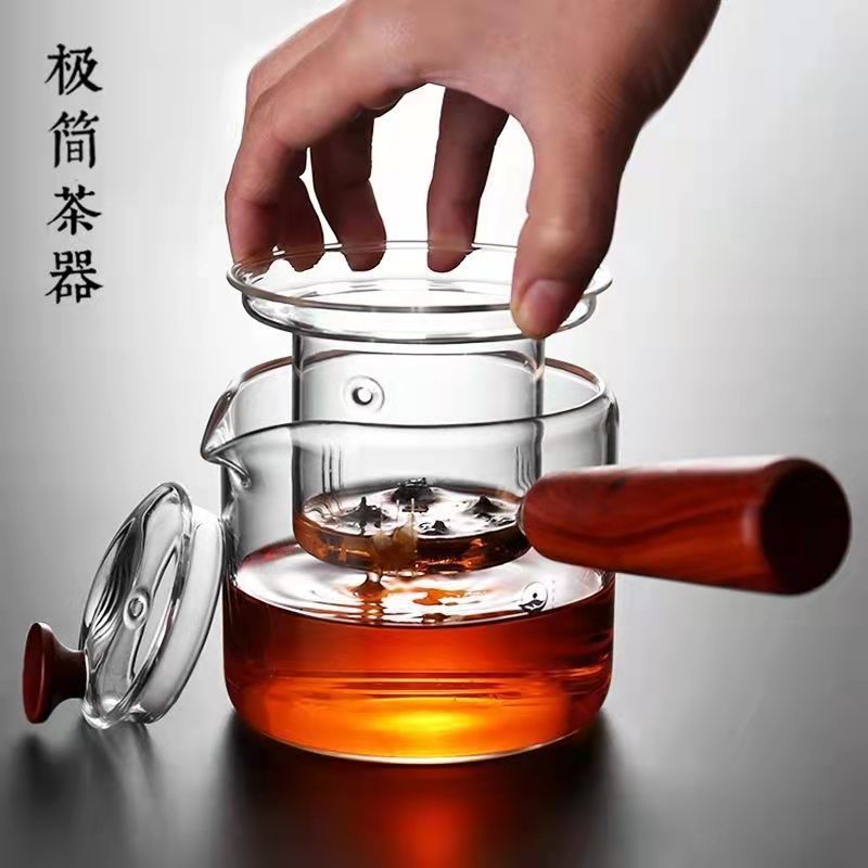 耐高温玻璃过滤泡茶壶养生壶侧把茶壶煮茶器花茶壶茶具套装冲茶器