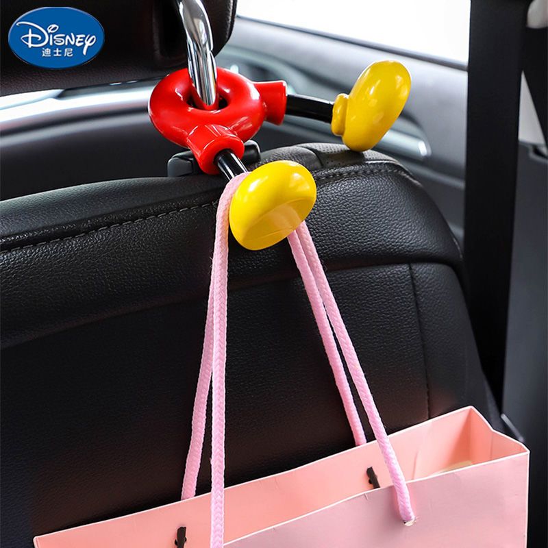 Disney car hook Mickey car seat back hook in-car cartoon small hook multi-functional strong load-bearing