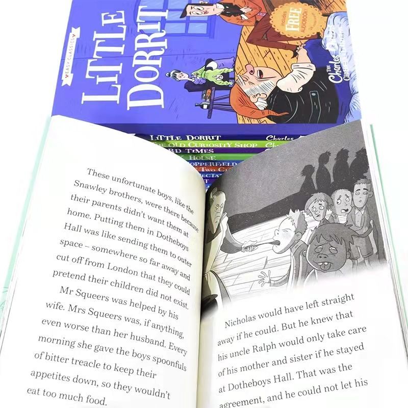 75795-查尔斯狄更斯 The CharIes Dickens 10册英文原版课外儿童读物-详情图
