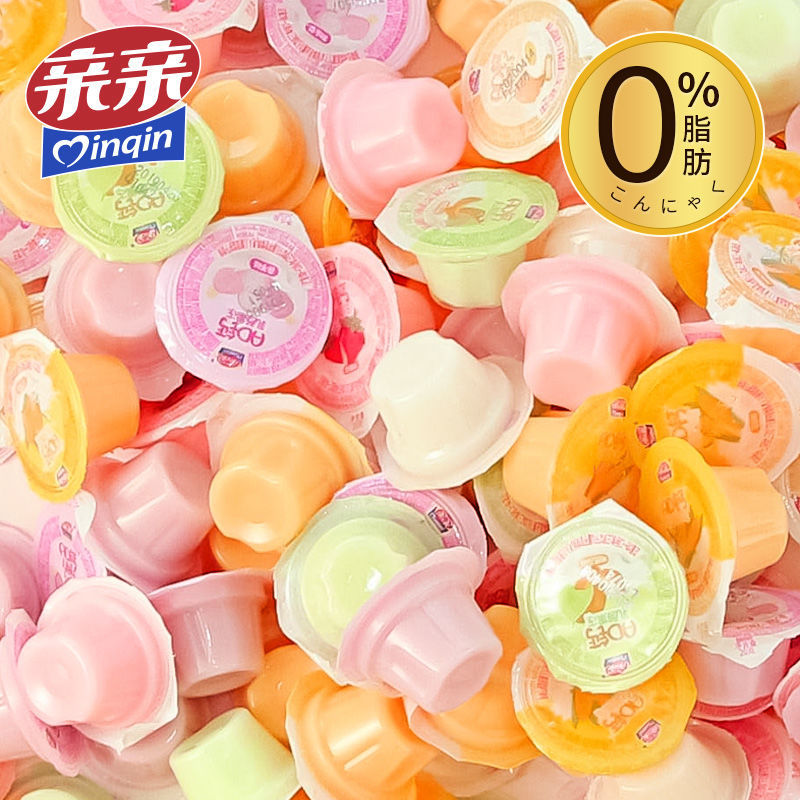 亲亲果冻 ad钙乳酸什锦布丁果汁吸吸桔子果肉水果冻儿童零食婚庆