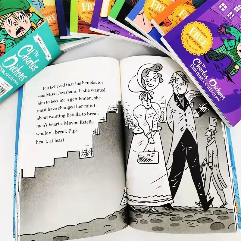 75795-查尔斯狄更斯 The CharIes Dickens 10册英文原版课外儿童读物-详情图