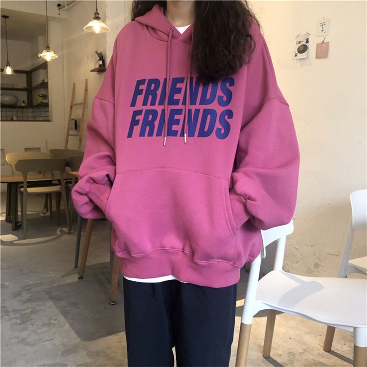 75906-卫衣加厚连帽秋季韩版2021新款潮小个子宽松长袖学生显瘦上衣女装-详情图