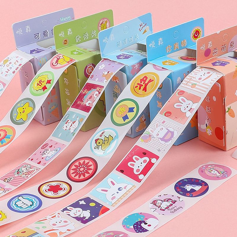 300 children's reward stickers teacher praise stickers kindergarten cartoon cute first grade baby decoration small pattern
