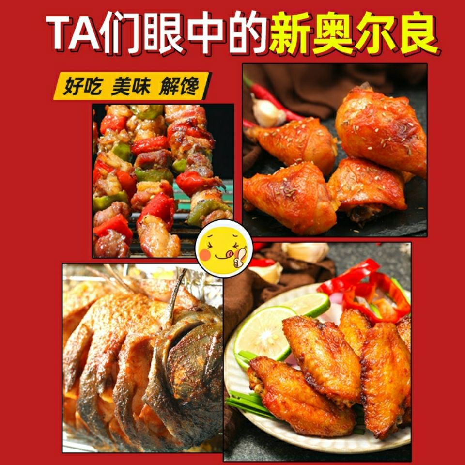 75706-奥尔良粉腌料家用 鸡翅商用烧烤料烤鸡调腌制腌粉料-详情图