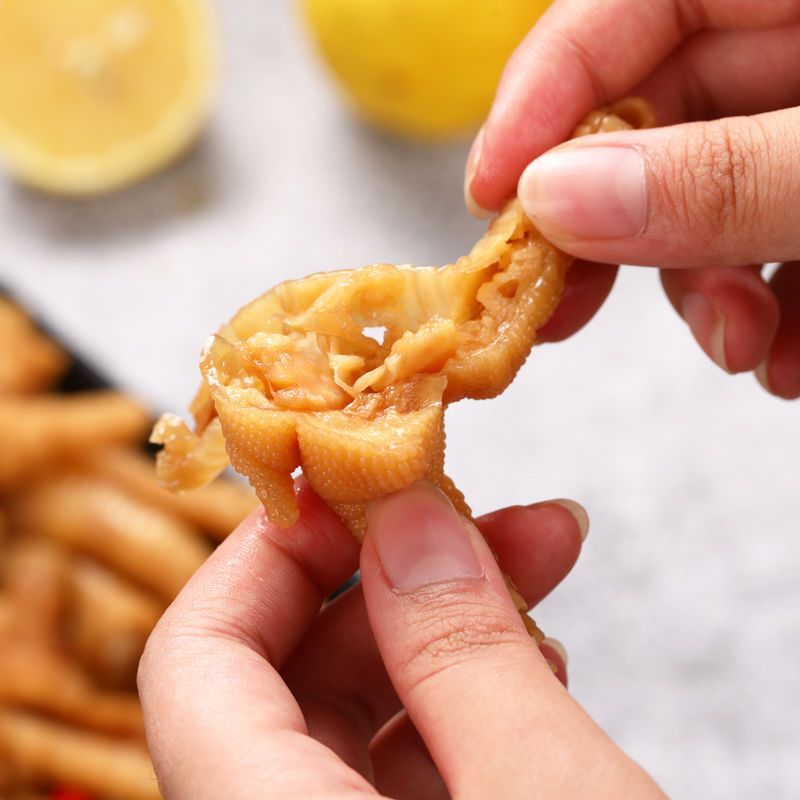 75887-酸辣无骨鸡爪柠檬网红去骨泡椒凤爪脱骨袋装即食盒装熟食小吃零食-详情图