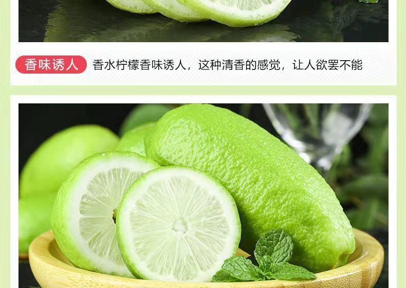 【闪电发货】海南无籽香水柠檬青柠檬精选一级果广东新鲜水果柠檬