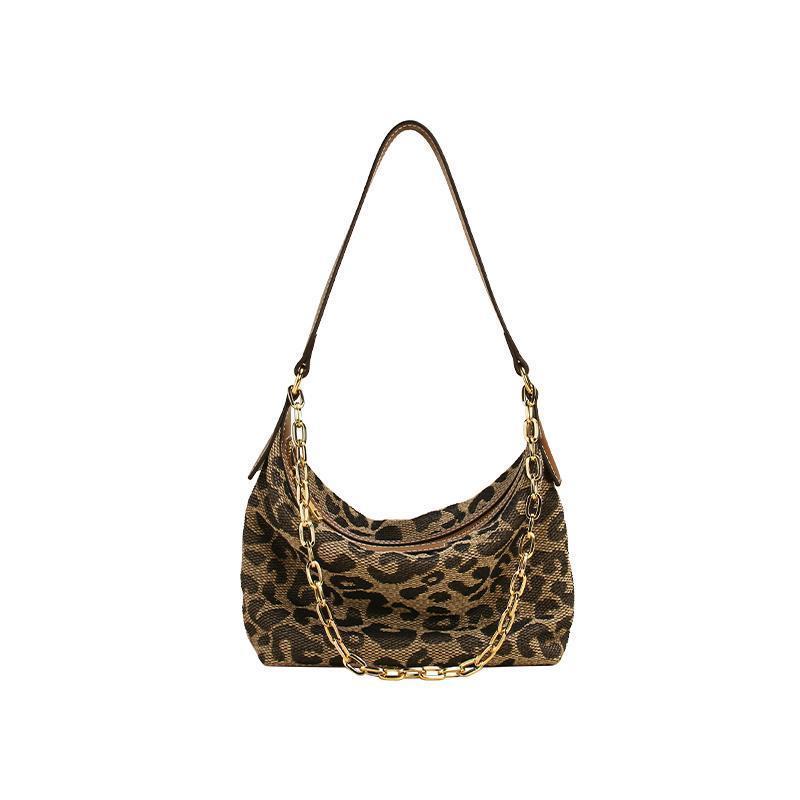 LOSEA leopard print tote underarm bag women's bag 2021 new fashion women's bag portable tote bag shoulder bag trend