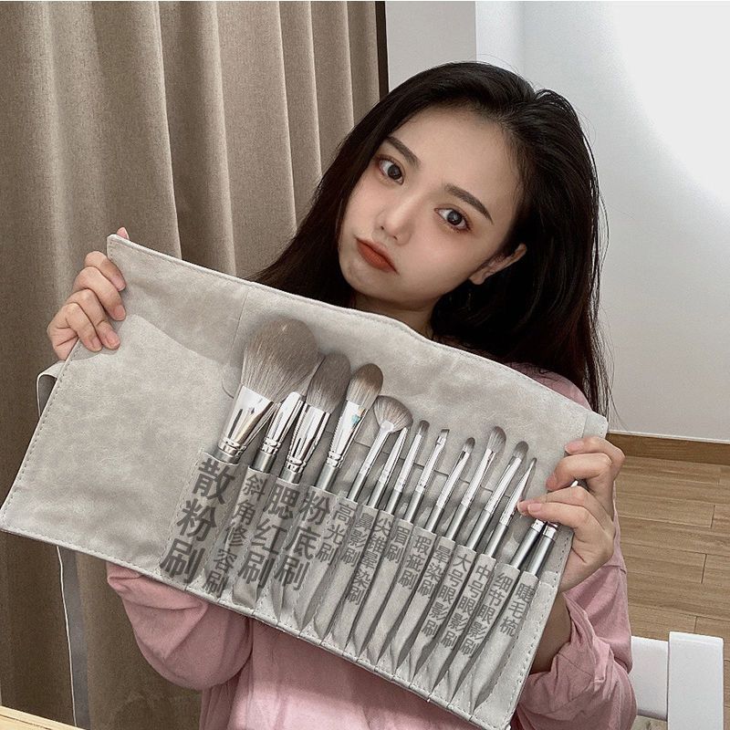 化妝刷套裝3/14支柔軟全套初學者散粉眼影腮紅高光滄州李同學初見