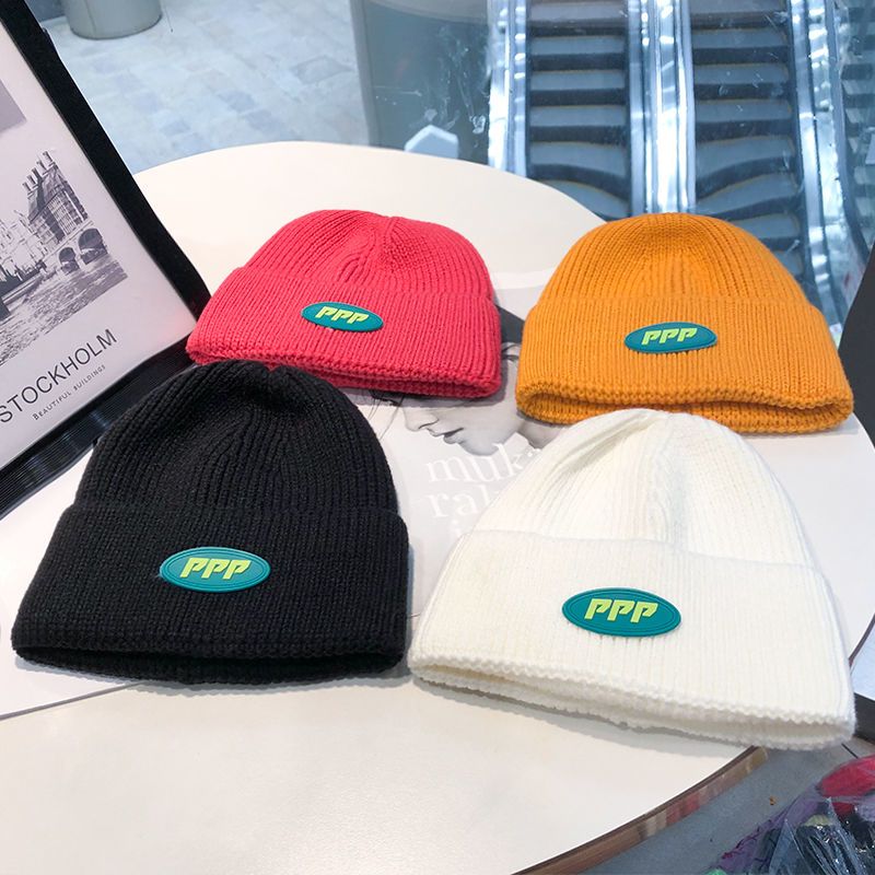 Hatt Kvinnlig Höst och vinter Fritidströja Kall hatt Koreansk version Modebrevetikett Vit yllehatt Mångsidig_voghion.com