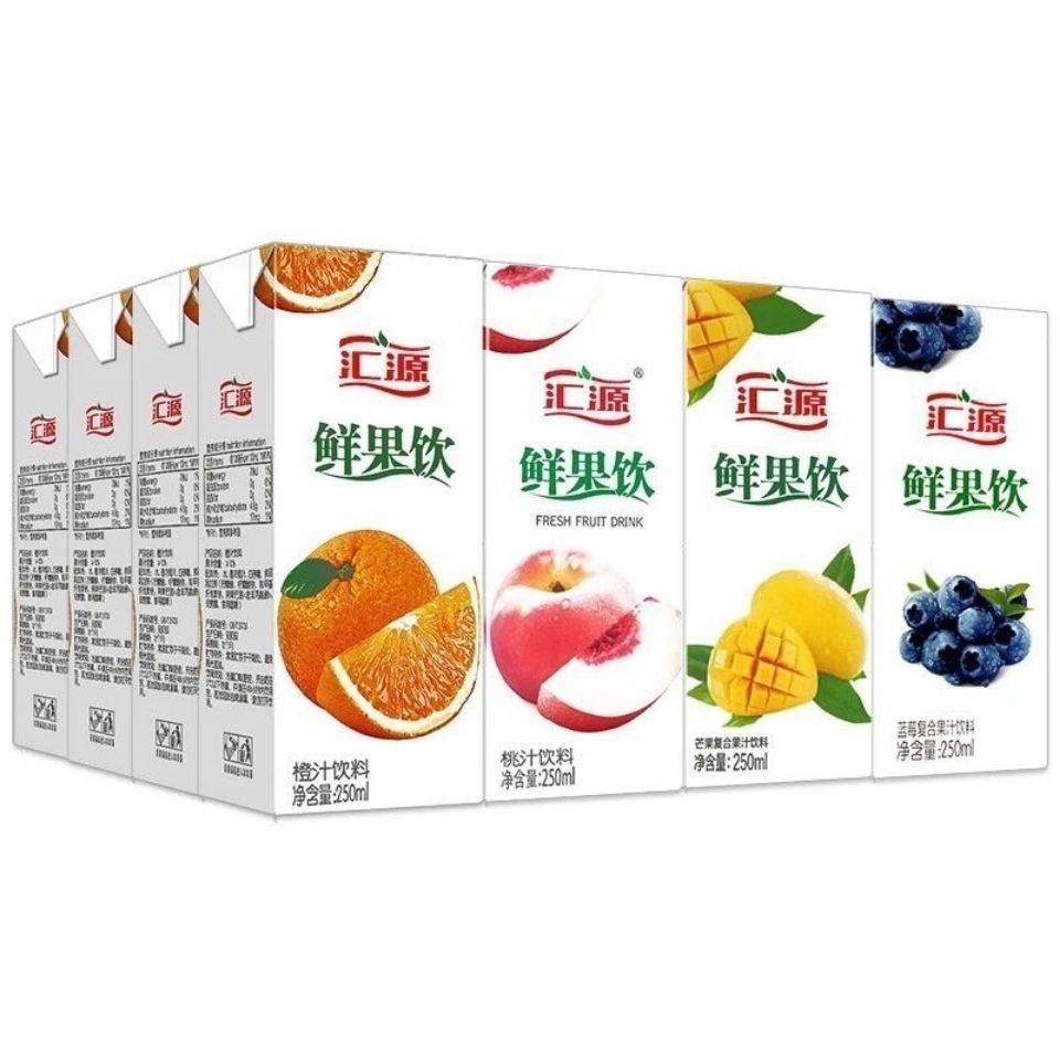汇源果汁鲜果饮250ml*10盒装味多种口味解渴饮料