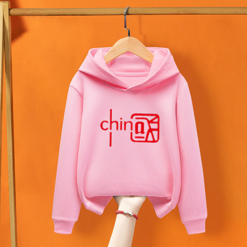 女童裝衛衣春秋款連帽上衣2021新款中大童洋氣秋裝兒童國潮長袖衫