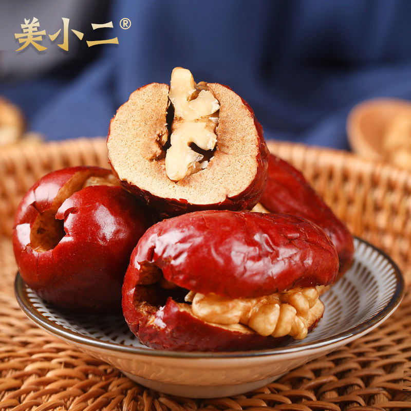 枣夹核桃新疆和田大红枣枣夹核桃仁独立包装干果小零食1-3斤【2月19