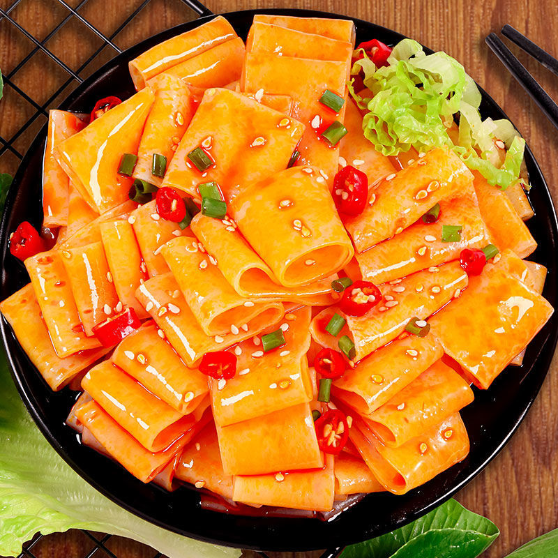 75803-红油面皮麻酱面皮批发凉皮方便面网红零食面食类夜宵速食袋装-详情图